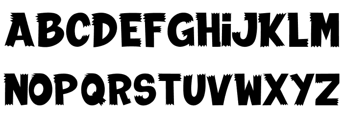 THE CREEPY HUNTER Font LOWERCASE
