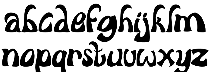 THE CREEPY Font LOWERCASE