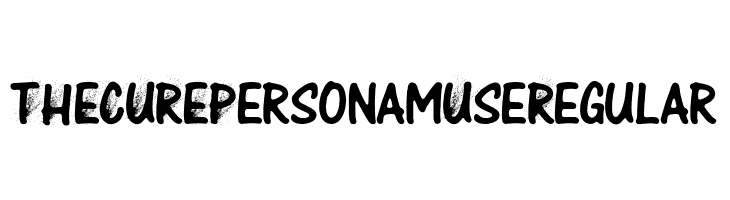 THE CURE Personam Use Regular  Free Fonts Download