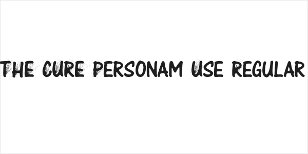 THE CURE Personam Use Regular Logo