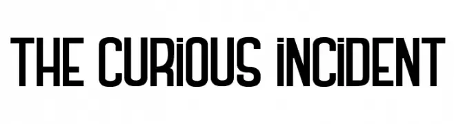 THE CURIOUS INCIDENT  font caratteri gratis