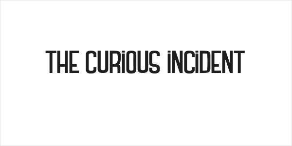 THE CURIOUS INCIDENT Logo