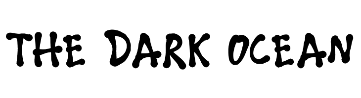 THE DARK OCEAN  Frei Schriftart Herunterladen