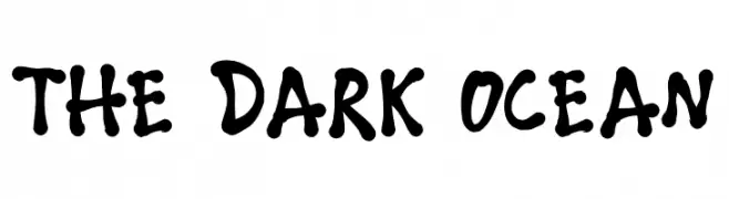 THE DARK OCEAN  フリーフォントのダウンロード