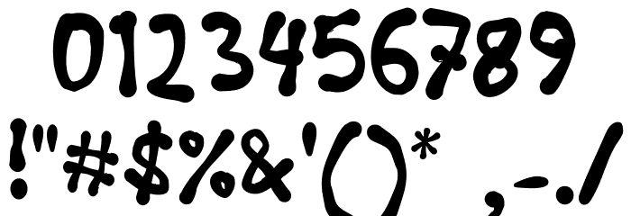 THE DARK OCEAN Font OTHER CHARS