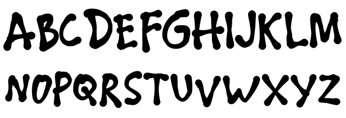 THE DARK OCEAN Font LOWERCASE