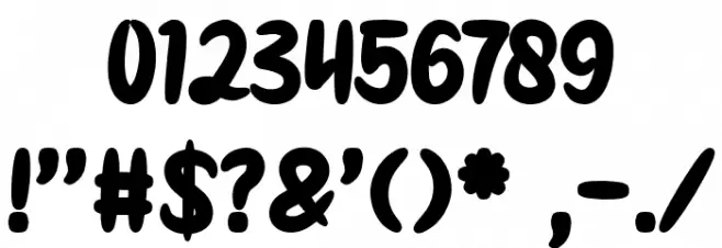 THE DISTRO art design Font OTHER CHARS