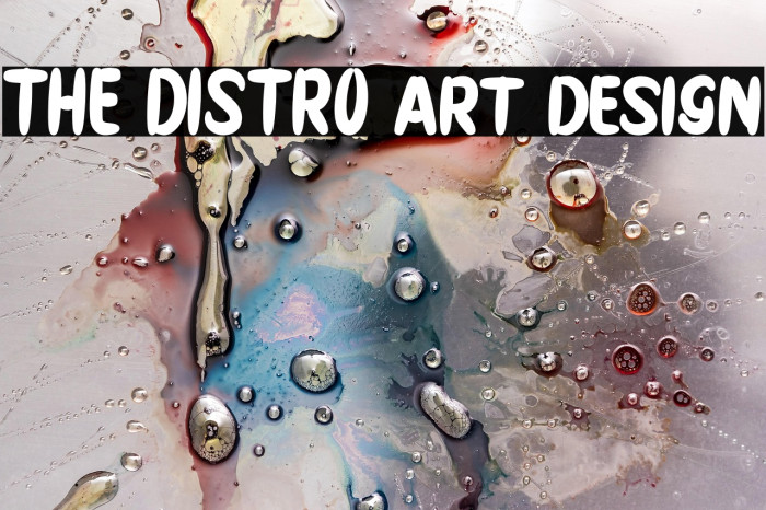 THE DISTRO art design Example 1