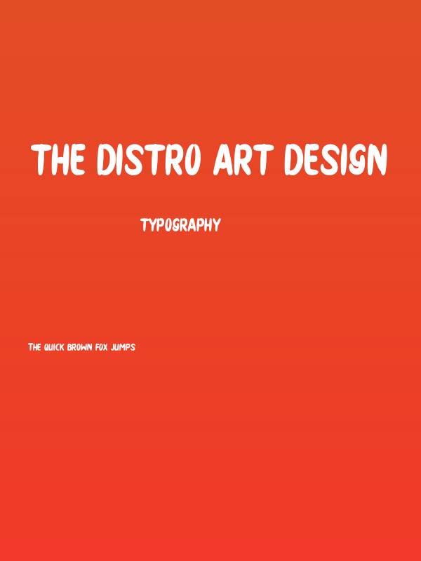 THE DISTRO art design Poster