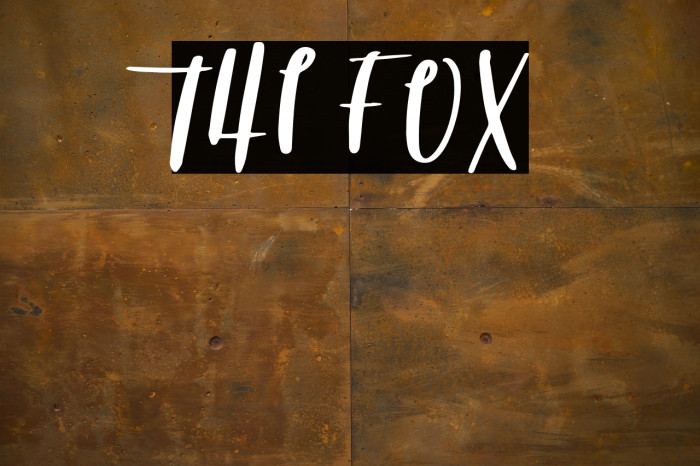 THE FOX Example 1