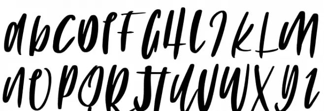 THE FOX फ़ॉन्ट लोअरकेस