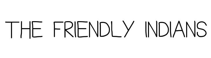 THE FRIENDLY INDIANS Font