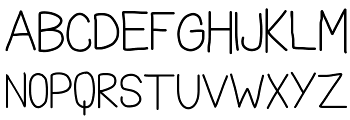 THE FRIENDLY INDIANS Font LOWERCASE