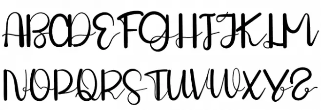 THE Fashions Schriftart Groß