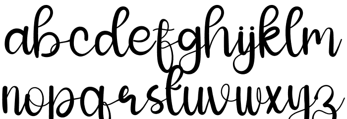 THE Fashions Font LOWERCASE