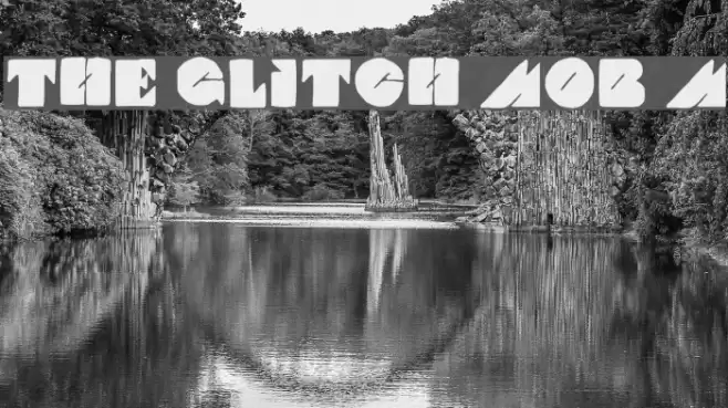 THE GLITCH MOB Medium Font examples