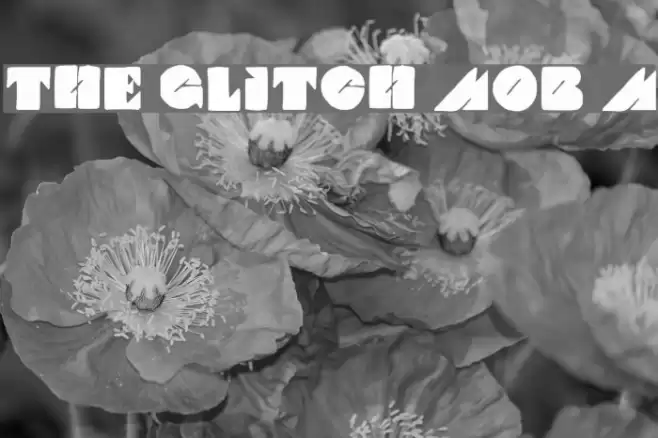 THE GLITCH MOB Medium Font examples