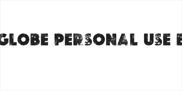 THE GLOBE PERSONAL USE Bold Logo
