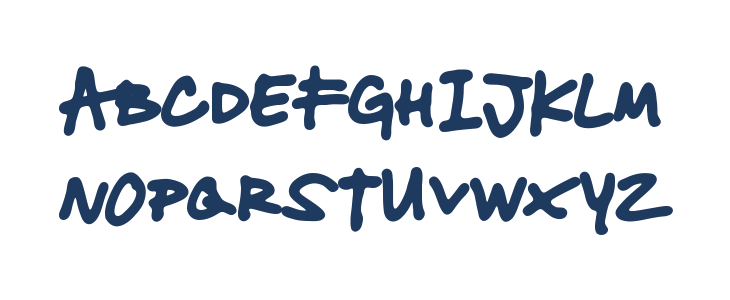 THE GRAFFITI FONT DE Uppercase