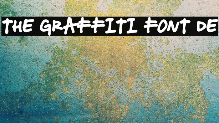 THE GRAFFITI FONT DE Example 3