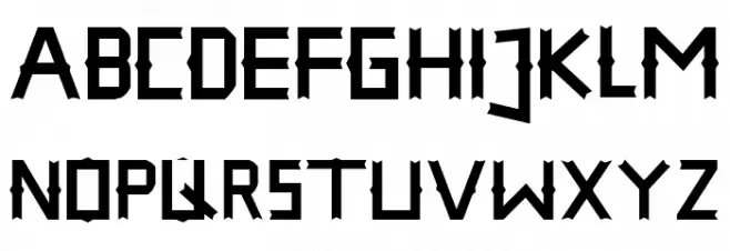 THE HAMPHA Шрифта ВЕРХНИЙ