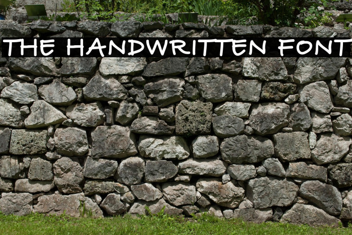 THE HANDWRITTEN FONT Example 1