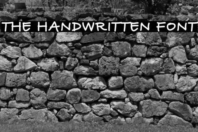 THE HANDWRITTEN FONT Fuentes examples