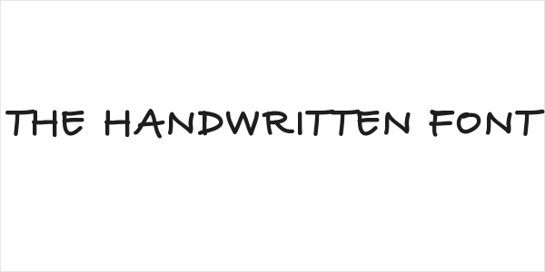 THE HANDWRITTEN FONT Logo