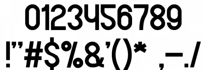 THE HAPPY FACE SMILE Font OTHER CHARS