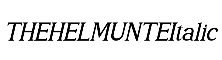 THE HELMUNTE Italic  नि: शुल्क फ़ॉन्ट्स डाउनलोड