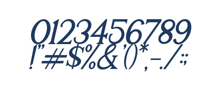 THE HELMUNTE Italic Other Characters