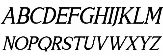 THE HELMUNTE Italic फ़ॉन्ट अपरकेस