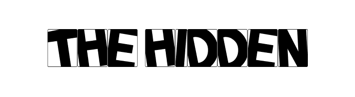 THE HIDDEN  Скачать бесплатные шрифты