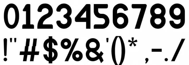 THE HIDDEN Font OTHER CHARS