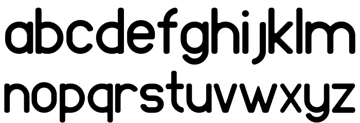THE HIDDEN Font LOWERCASE