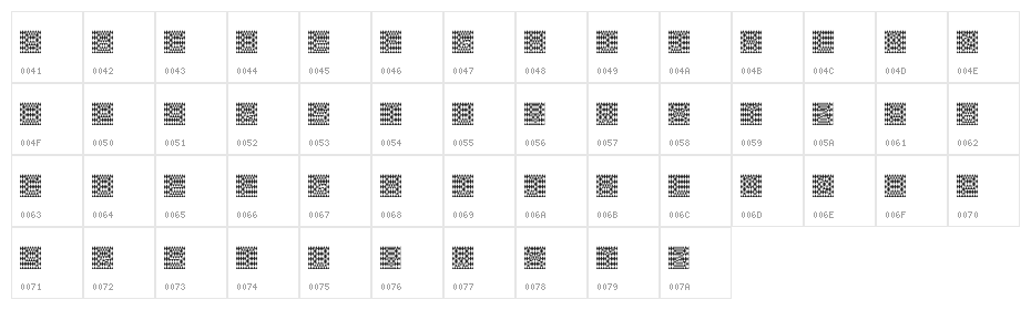 THE ILLUSION OF THE JESTER Regular Character Map