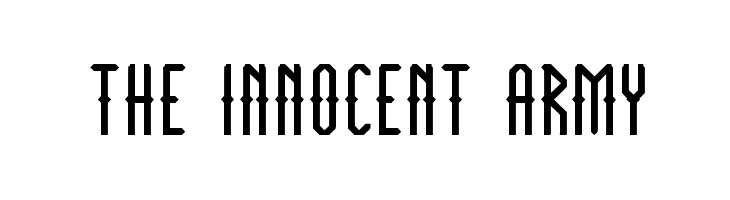 THE INNOCENT ARMY Font