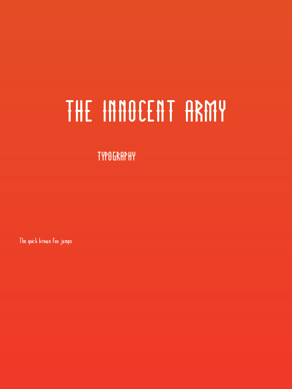 THE INNOCENT ARMY Poster