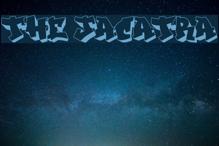 THE JACATRA Font examples