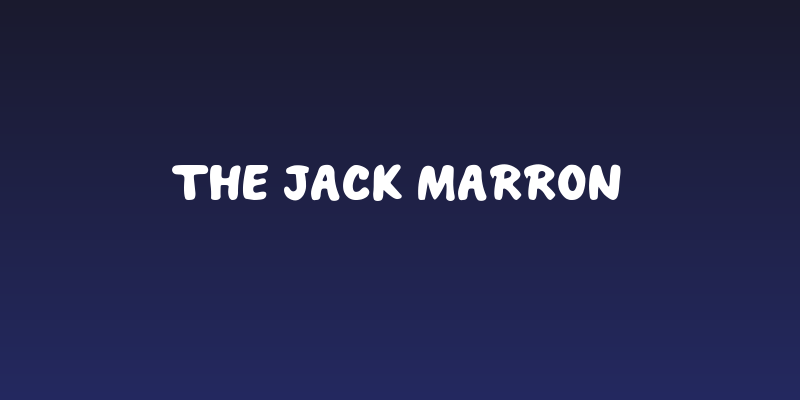 THE JACK MARRON Social Header