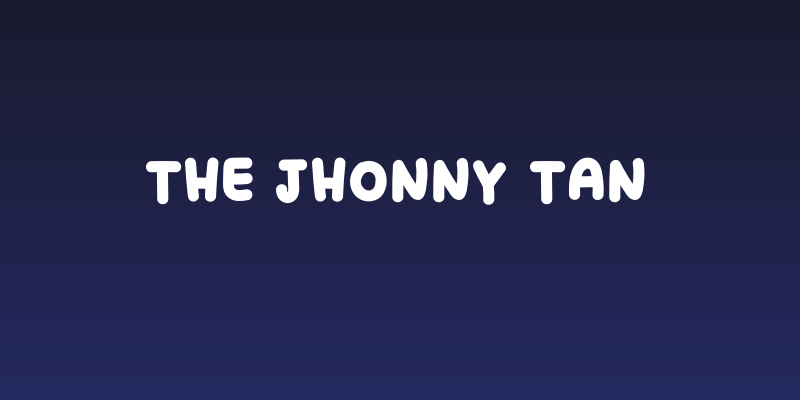 THE JHONNY TAN Social Header