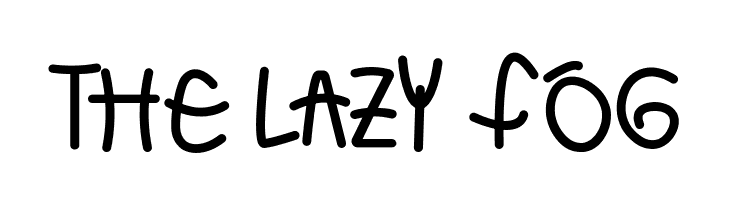 THE LAZY FOG  フリーフォントのダウンロード