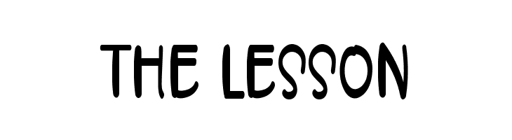 THE LESSON  font caratteri gratis