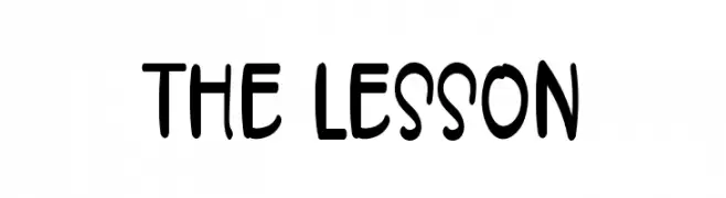 THE LESSON  フリーフォントのダウンロード