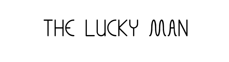 THE LUCKY MAN  font caratteri gratis