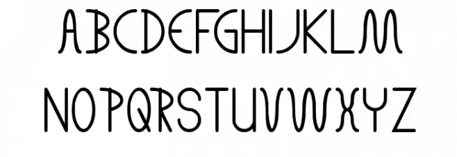 THE LUCKY MAN Schriftart Groß