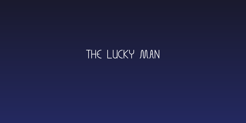 THE LUCKY MAN Social Header