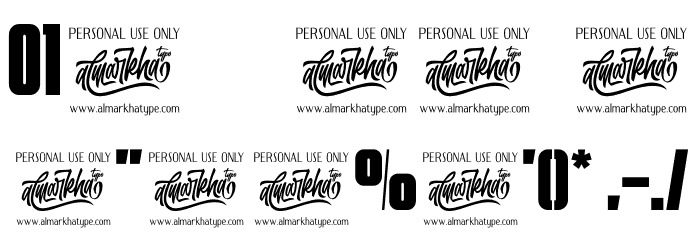THE MEZIRANE Font OTHER CHARS