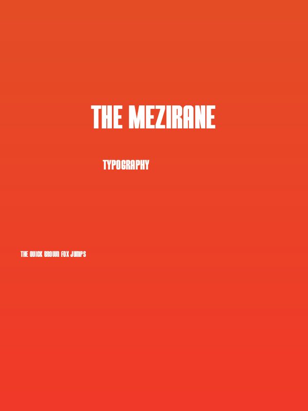 THE MEZIRANE Poster