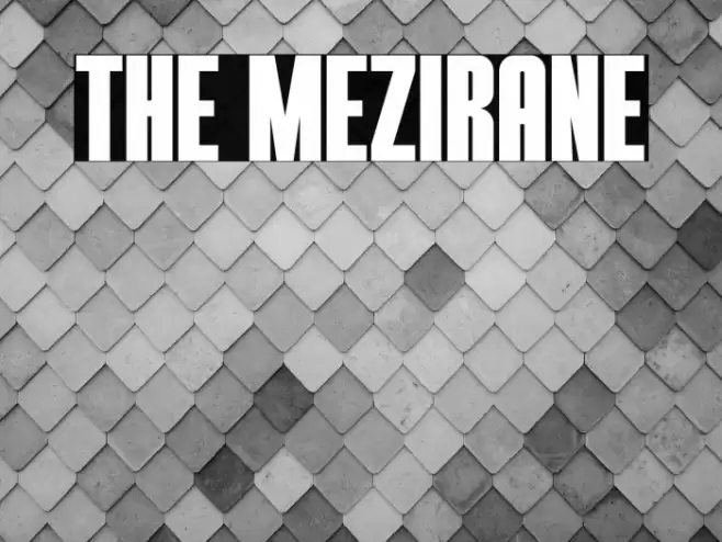 THE MEZIRANE Font examples